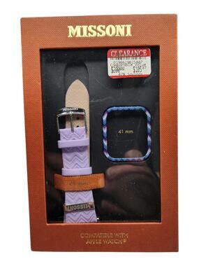 Missoni Purple Silicone Apple Watch Band with Case 41mm